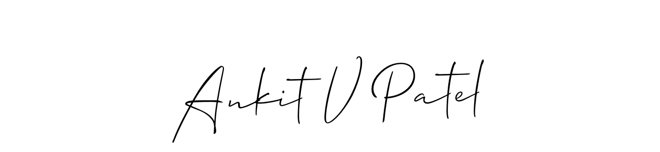You can use this online signature creator to create a handwritten signature for the name Ankit V Patel. This is the best online autograph maker. Ankit V Patel signature style 2 images and pictures png