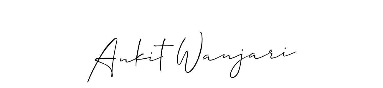 It looks lik you need a new signature style for name Ankit Wanjari. Design unique handwritten (Allison_Script) signature with our free signature maker in just a few clicks. Ankit Wanjari signature style 2 images and pictures png