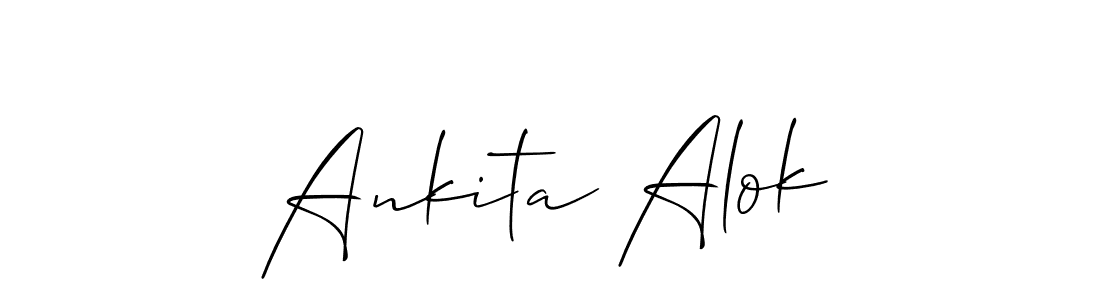 How to Draw Ankita Alok signature style? Allison_Script is a latest design signature styles for name Ankita Alok. Ankita Alok signature style 2 images and pictures png