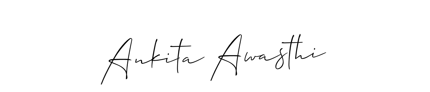 if you are searching for the best signature style for your name Ankita Awasthi. so please give up your signature search. here we have designed multiple signature styles  using Allison_Script. Ankita Awasthi signature style 2 images and pictures png