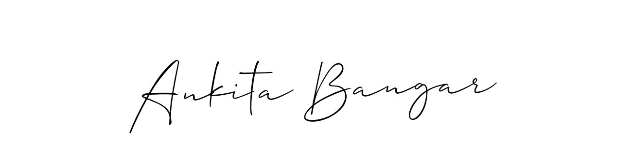 Make a beautiful signature design for name Ankita Bangar. Use this online signature maker to create a handwritten signature for free. Ankita Bangar signature style 2 images and pictures png