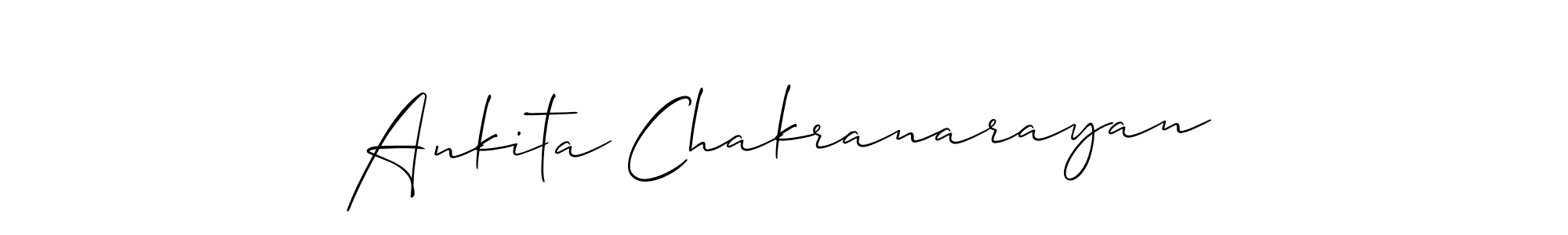 Ankita Chakranarayan stylish signature style. Best Handwritten Sign (Allison_Script) for my name. Handwritten Signature Collection Ideas for my name Ankita Chakranarayan. Ankita Chakranarayan signature style 2 images and pictures png