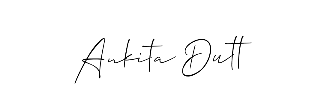 Also we have Ankita Dutt name is the best signature style. Create professional handwritten signature collection using Allison_Script autograph style. Ankita Dutt signature style 2 images and pictures png