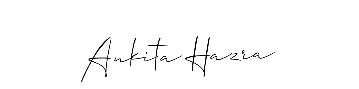 Make a beautiful signature design for name Ankita Hazra. With this signature (Allison_Script) style, you can create a handwritten signature for free. Ankita Hazra signature style 2 images and pictures png