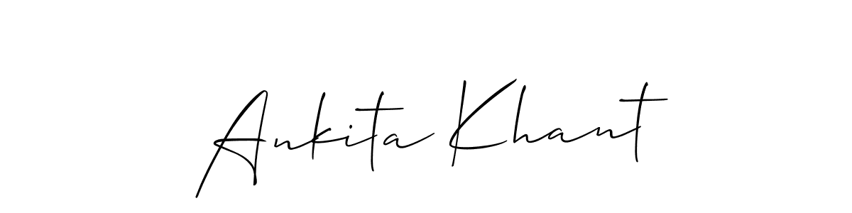 How to make Ankita Khant signature? Allison_Script is a professional autograph style. Create handwritten signature for Ankita Khant name. Ankita Khant signature style 2 images and pictures png