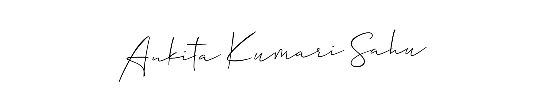 Use a signature maker to create a handwritten signature online. With this signature software, you can design (Allison_Script) your own signature for name Ankita Kumari Sahu. Ankita Kumari Sahu signature style 2 images and pictures png