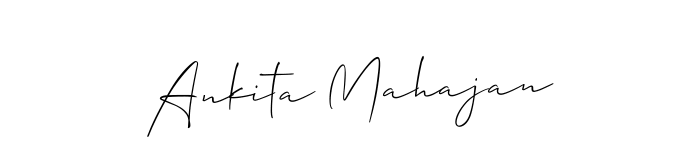 Best and Professional Signature Style for Ankita Mahajan. Allison_Script Best Signature Style Collection. Ankita Mahajan signature style 2 images and pictures png
