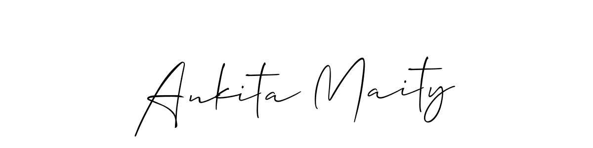 Design your own signature with our free online signature maker. With this signature software, you can create a handwritten (Allison_Script) signature for name Ankita Maity. Ankita Maity signature style 2 images and pictures png