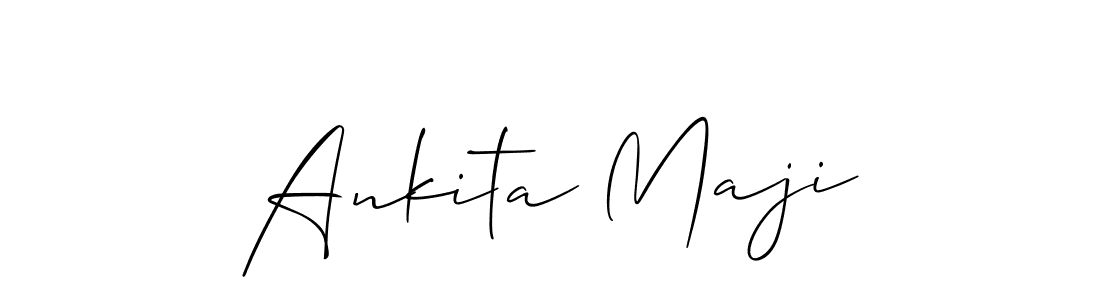 Create a beautiful signature design for name Ankita Maji. With this signature (Allison_Script) fonts, you can make a handwritten signature for free. Ankita Maji signature style 2 images and pictures png