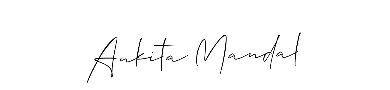 Make a beautiful signature design for name Ankita Mandal. With this signature (Allison_Script) style, you can create a handwritten signature for free. Ankita Mandal signature style 2 images and pictures png