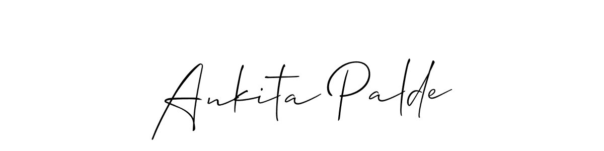 How to make Ankita Palde signature? Allison_Script is a professional autograph style. Create handwritten signature for Ankita Palde name. Ankita Palde signature style 2 images and pictures png