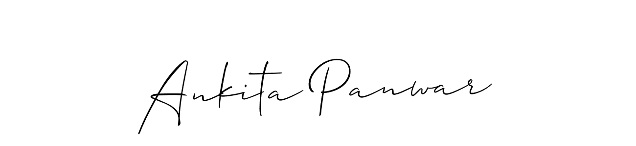 How to make Ankita Panwar signature? Allison_Script is a professional autograph style. Create handwritten signature for Ankita Panwar name. Ankita Panwar signature style 2 images and pictures png