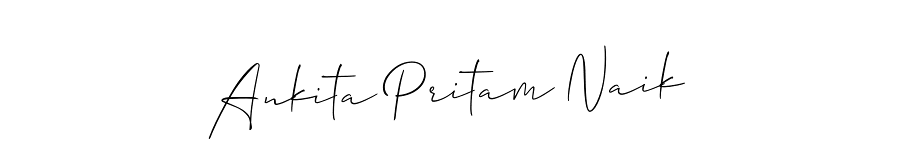Here are the top 10 professional signature styles for the name Ankita Pritam Naik. These are the best autograph styles you can use for your name. Ankita Pritam Naik signature style 2 images and pictures png