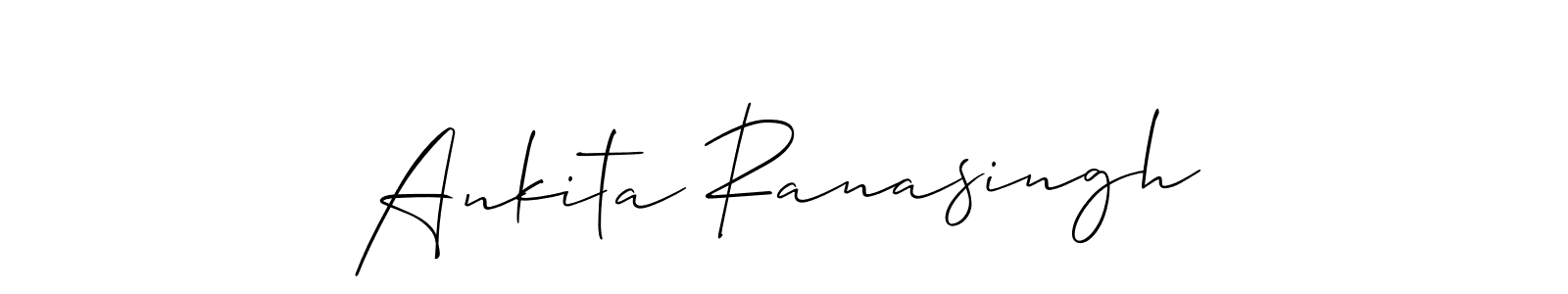 Use a signature maker to create a handwritten signature online. With this signature software, you can design (Allison_Script) your own signature for name Ankita Ranasingh. Ankita Ranasingh signature style 2 images and pictures png