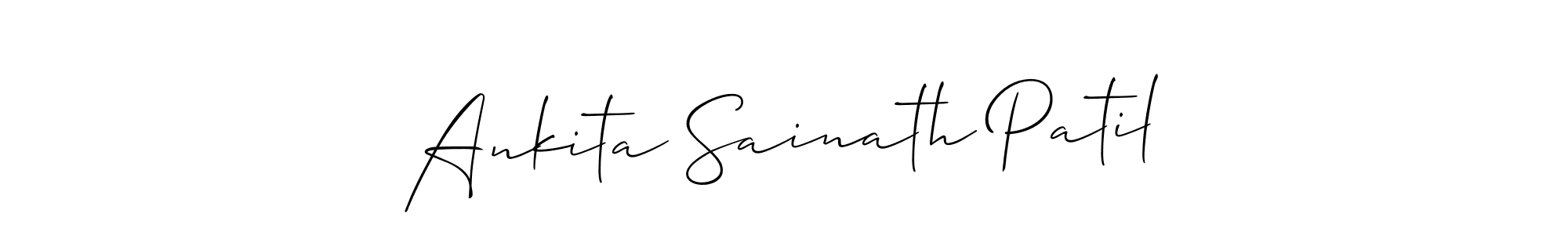 Make a beautiful signature design for name Ankita Sainath Patil. With this signature (Allison_Script) style, you can create a handwritten signature for free. Ankita Sainath Patil signature style 2 images and pictures png