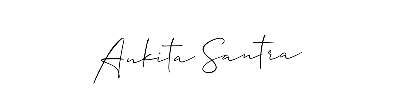 Design your own signature with our free online signature maker. With this signature software, you can create a handwritten (Allison_Script) signature for name Ankita Santra. Ankita Santra signature style 2 images and pictures png
