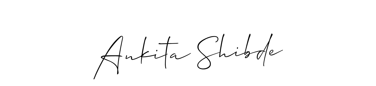 Use a signature maker to create a handwritten signature online. With this signature software, you can design (Allison_Script) your own signature for name Ankita Shibde. Ankita Shibde signature style 2 images and pictures png