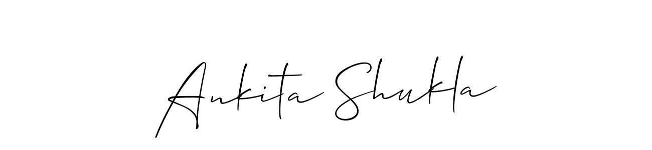 Design your own signature with our free online signature maker. With this signature software, you can create a handwritten (Allison_Script) signature for name Ankita Shukla. Ankita Shukla signature style 2 images and pictures png