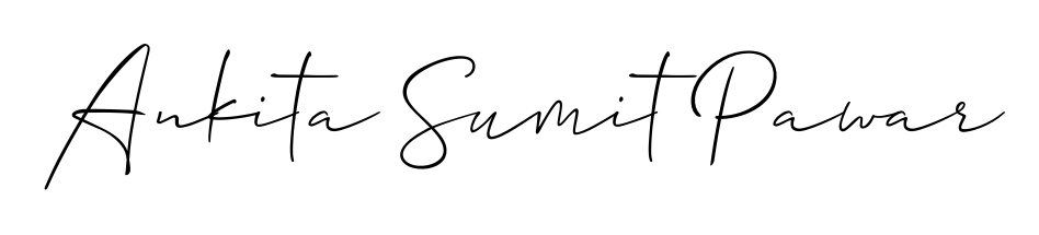 Transform the name Ankita Sumit Pawar into a signature masterpiece using Allison_Script font. Ideal for photographers, artists, and creators looking for watermarks. Ankita Sumit Pawar signature style 2 images and pictures png