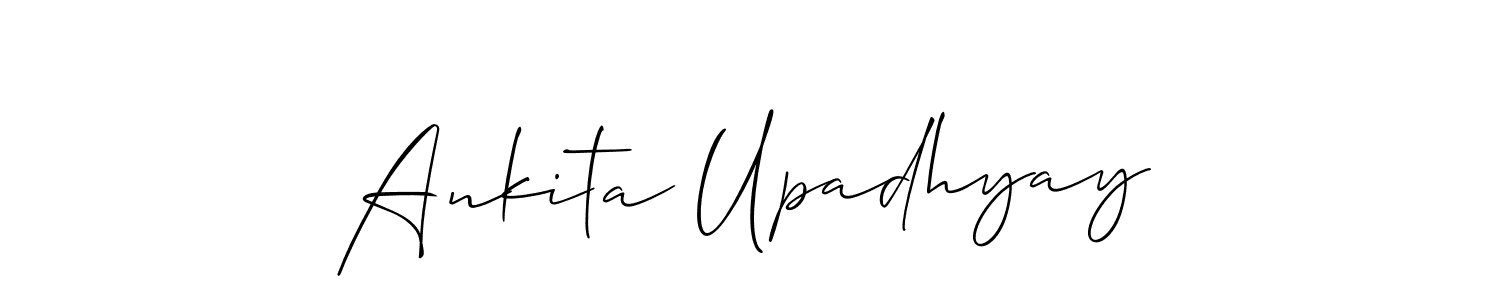 Design your own signature with our free online signature maker. With this signature software, you can create a handwritten (Allison_Script) signature for name Ankita Upadhyay. Ankita Upadhyay signature style 2 images and pictures png