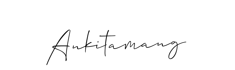 Ankitamang stylish signature style. Best Handwritten Sign (Allison_Script) for my name. Handwritten Signature Collection Ideas for my name Ankitamang. Ankitamang signature style 2 images and pictures png