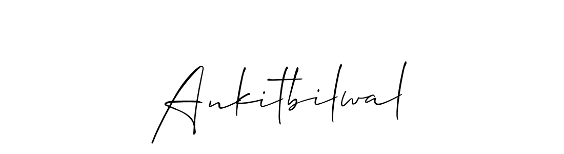 Design your own signature with our free online signature maker. With this signature software, you can create a handwritten (Allison_Script) signature for name Ankitbilwal. Ankitbilwal signature style 2 images and pictures png