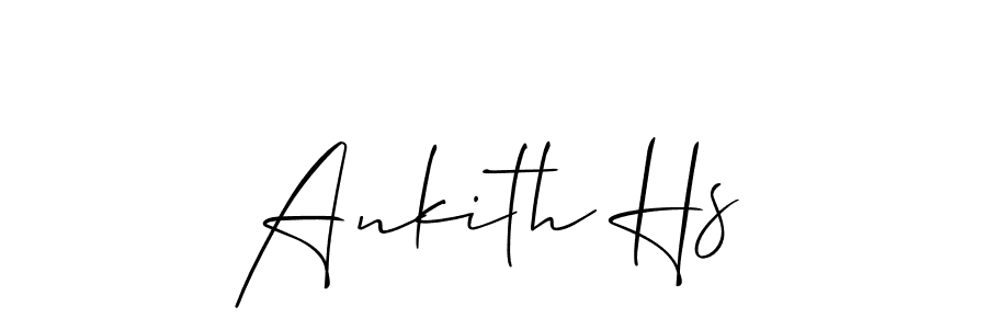 Also we have Ankith Hs name is the best signature style. Create professional handwritten signature collection using Allison_Script autograph style. Ankith Hs signature style 2 images and pictures png