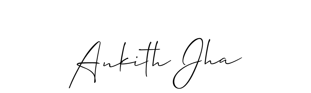 Best and Professional Signature Style for Ankith Jha. Allison_Script Best Signature Style Collection. Ankith Jha signature style 2 images and pictures png