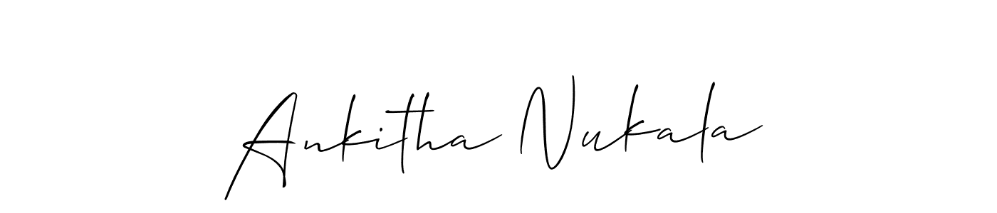 Make a beautiful signature design for name Ankitha Nukala. Use this online signature maker to create a handwritten signature for free. Ankitha Nukala signature style 2 images and pictures png