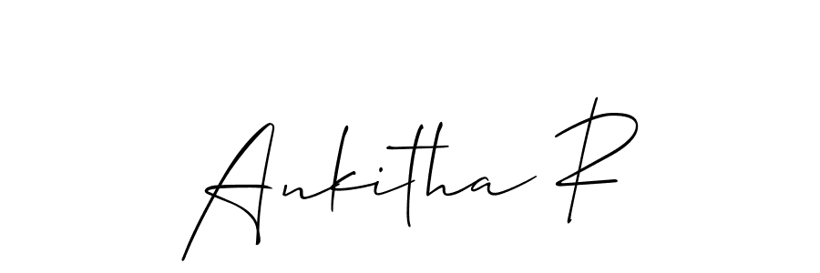 Also we have Ankitha R name is the best signature style. Create professional handwritten signature collection using Allison_Script autograph style. Ankitha R signature style 2 images and pictures png