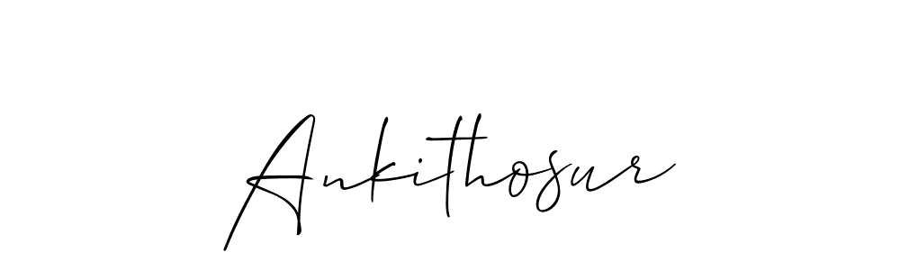 Ankithosur stylish signature style. Best Handwritten Sign (Allison_Script) for my name. Handwritten Signature Collection Ideas for my name Ankithosur. Ankithosur signature style 2 images and pictures png