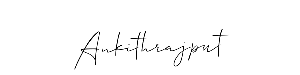 Use a signature maker to create a handwritten signature online. With this signature software, you can design (Allison_Script) your own signature for name Ankithrajput. Ankithrajput signature style 2 images and pictures png