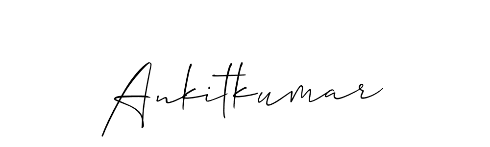 You should practise on your own different ways (Allison_Script) to write your name (Ankitkumar) in signature. don't let someone else do it for you. Ankitkumar signature style 2 images and pictures png