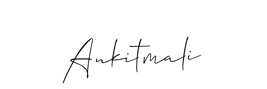 Also You can easily find your signature by using the search form. We will create Ankitmali name handwritten signature images for you free of cost using Allison_Script sign style. Ankitmali signature style 2 images and pictures png