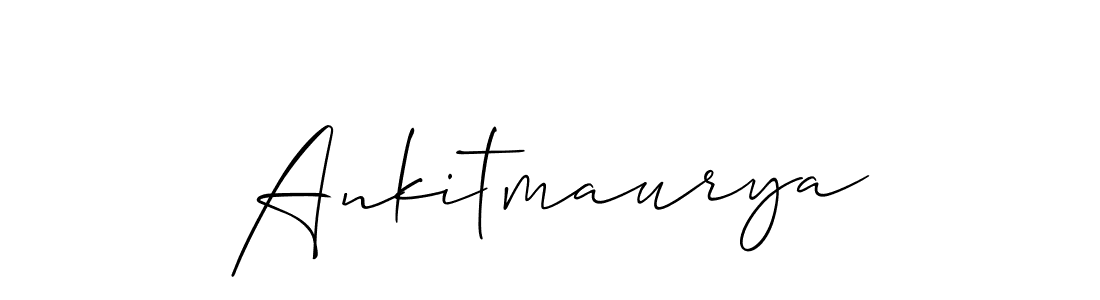 It looks lik you need a new signature style for name Ankitmaurya. Design unique handwritten (Allison_Script) signature with our free signature maker in just a few clicks. Ankitmaurya signature style 2 images and pictures png