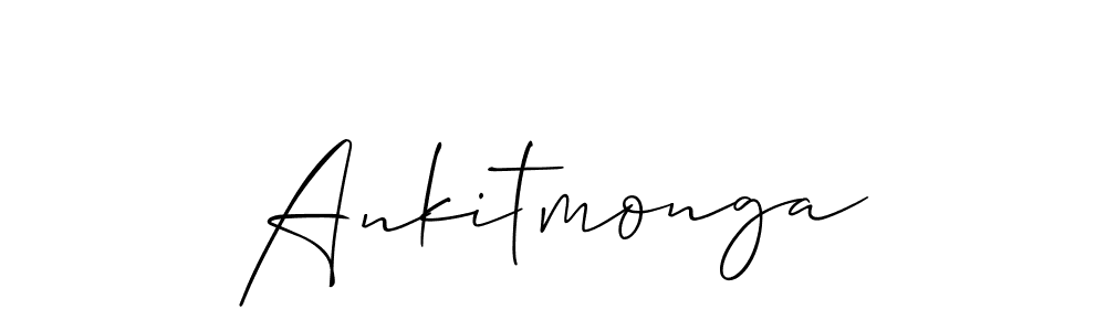if you are searching for the best signature style for your name Ankitmonga. so please give up your signature search. here we have designed multiple signature styles  using Allison_Script. Ankitmonga signature style 2 images and pictures png