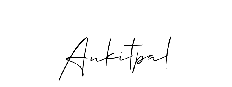 How to Draw Ankitpal signature style? Allison_Script is a latest design signature styles for name Ankitpal. Ankitpal signature style 2 images and pictures png