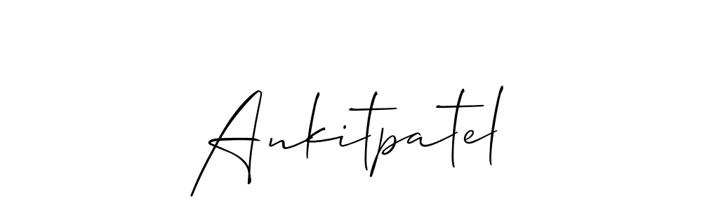 How to make Ankitpatel signature? Allison_Script is a professional autograph style. Create handwritten signature for Ankitpatel name. Ankitpatel signature style 2 images and pictures png