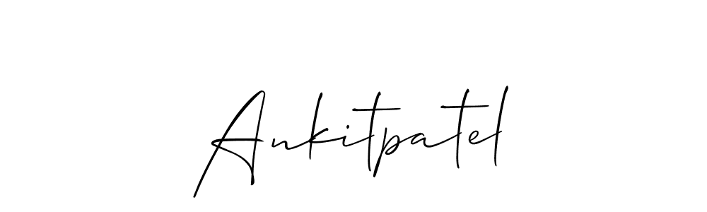 Make a beautiful signature design for name Ankitpatel. With this signature (Allison_Script) style, you can create a handwritten signature for free. Ankitpatel signature style 2 images and pictures png