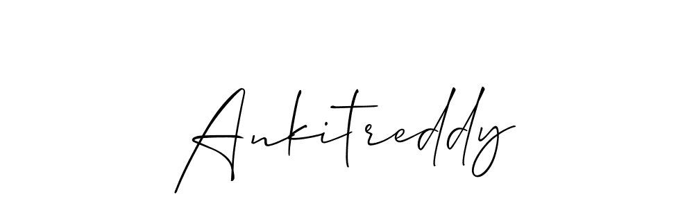 Also we have Ankitreddy name is the best signature style. Create professional handwritten signature collection using Allison_Script autograph style. Ankitreddy signature style 2 images and pictures png