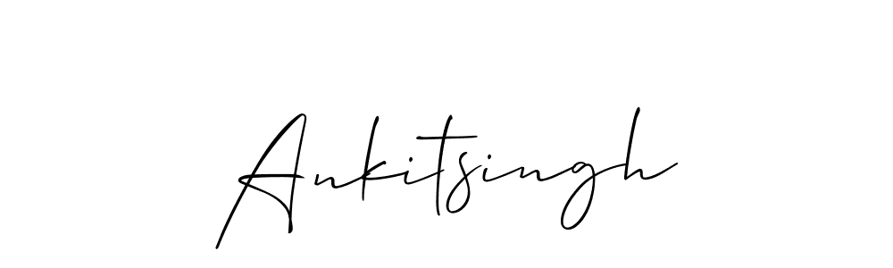 Make a beautiful signature design for name Ankitsingh. With this signature (Allison_Script) style, you can create a handwritten signature for free. Ankitsingh signature style 2 images and pictures png
