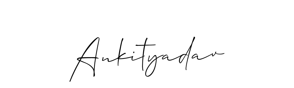 Use a signature maker to create a handwritten signature online. With this signature software, you can design (Allison_Script) your own signature for name Ankityadav. Ankityadav signature style 2 images and pictures png