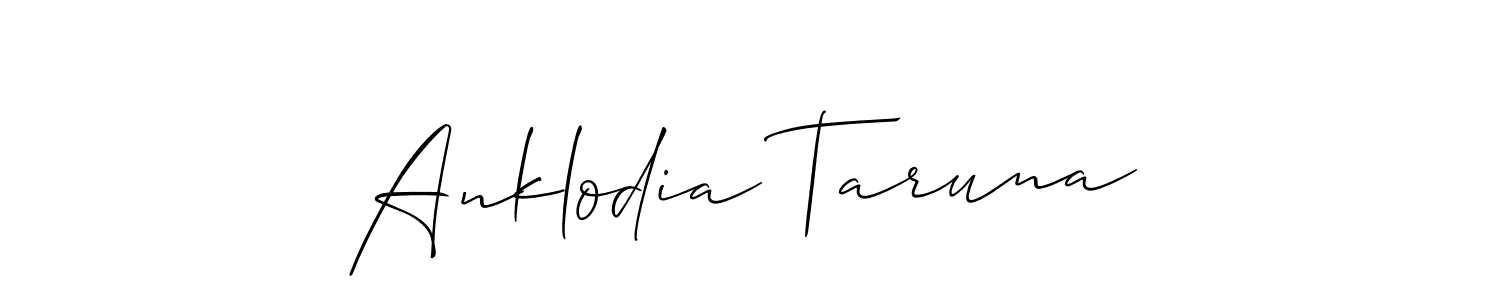 Best and Professional Signature Style for Anklodia Taruna. Allison_Script Best Signature Style Collection. Anklodia Taruna signature style 2 images and pictures png