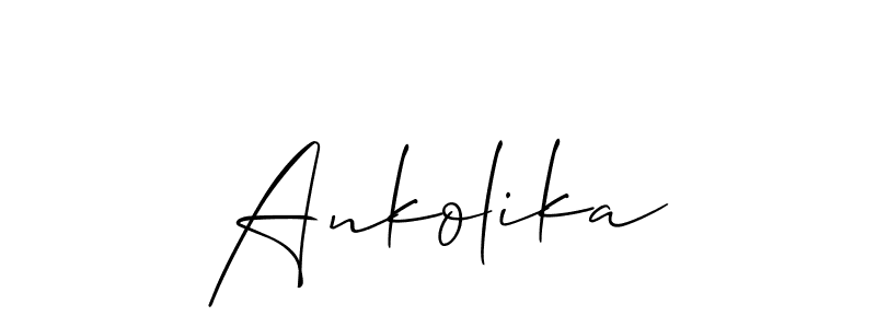 Once you've used our free online signature maker to create your best signature Allison_Script style, it's time to enjoy all of the benefits that Ankolika name signing documents. Ankolika signature style 2 images and pictures png