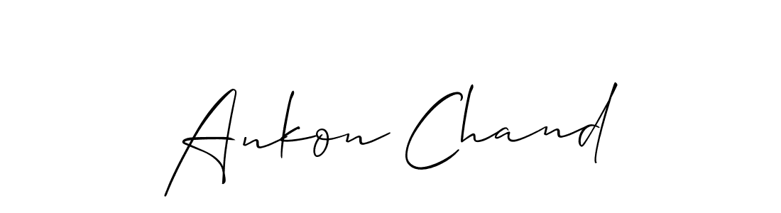 How to make Ankon Chand signature? Allison_Script is a professional autograph style. Create handwritten signature for Ankon Chand name. Ankon Chand signature style 2 images and pictures png