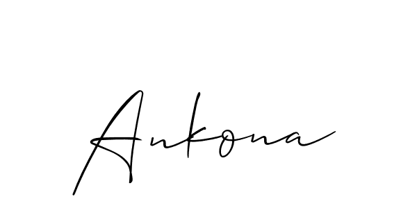 How to make Ankona signature? Allison_Script is a professional autograph style. Create handwritten signature for Ankona name. Ankona signature style 2 images and pictures png