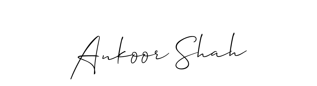 Ankoor Shah stylish signature style. Best Handwritten Sign (Allison_Script) for my name. Handwritten Signature Collection Ideas for my name Ankoor Shah. Ankoor Shah signature style 2 images and pictures png