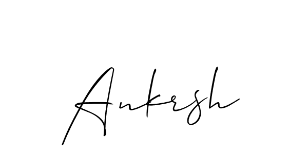 The best way (Allison_Script) to make a short signature is to pick only two or three words in your name. The name Ankrsh include a total of six letters. For converting this name. Ankrsh signature style 2 images and pictures png