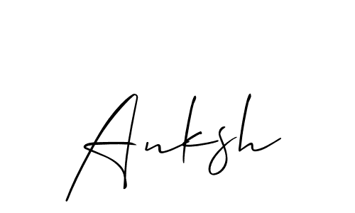 Best and Professional Signature Style for Anksh. Allison_Script Best Signature Style Collection. Anksh signature style 2 images and pictures png