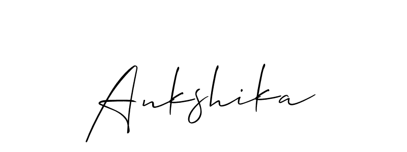Make a short Ankshika signature style. Manage your documents anywhere anytime using Allison_Script. Create and add eSignatures, submit forms, share and send files easily. Ankshika signature style 2 images and pictures png